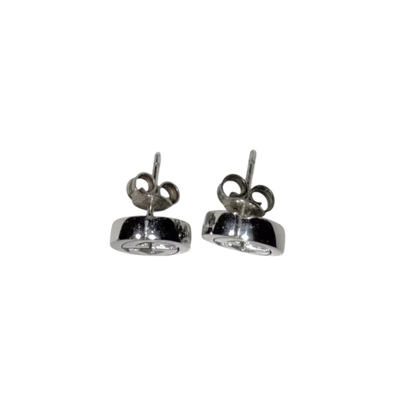 Gucci Sterling Silver Interlocking G Earrings - Picture 7 of 9